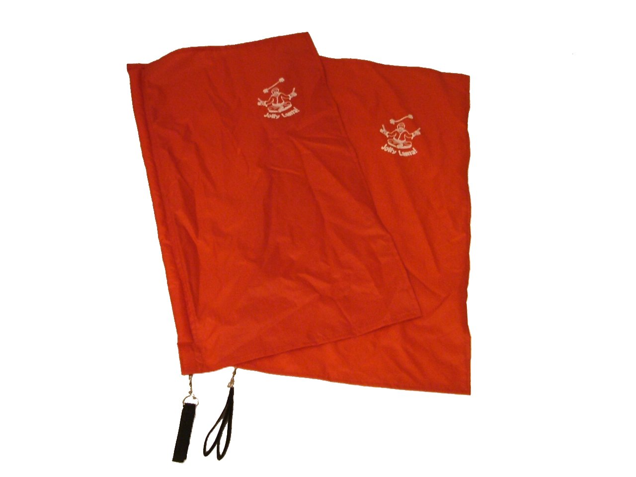 Jolly Lama Red Flag Poi - Professional Spinning Fire Poi for Performers & Flow Artists - Perfect for Fire Dancing, Circus Shows & Flow Arts Practice
