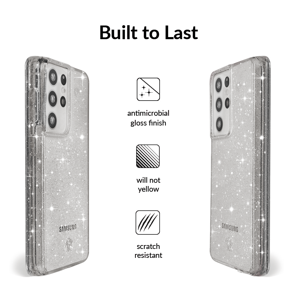 Samsung Galaxy Phone Case with Grey Stardust Design - Slim Protective Cover for Everyday Use, Work & Travel