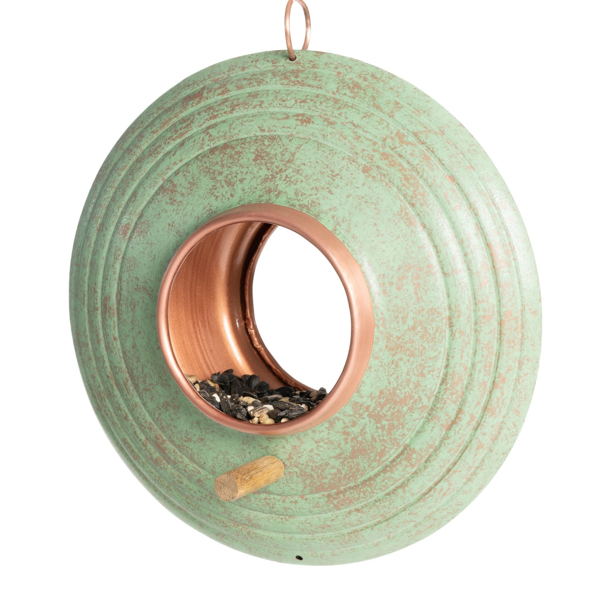 Verde Fly Thru ™ Bird Feeder - Clear Window View Bird Feeder for Outdoor Garden, Patio & Backyard - Attracts Cardinals, Finches & Wild Birds (Perfect for Bird Watching & Nature Lovers)
