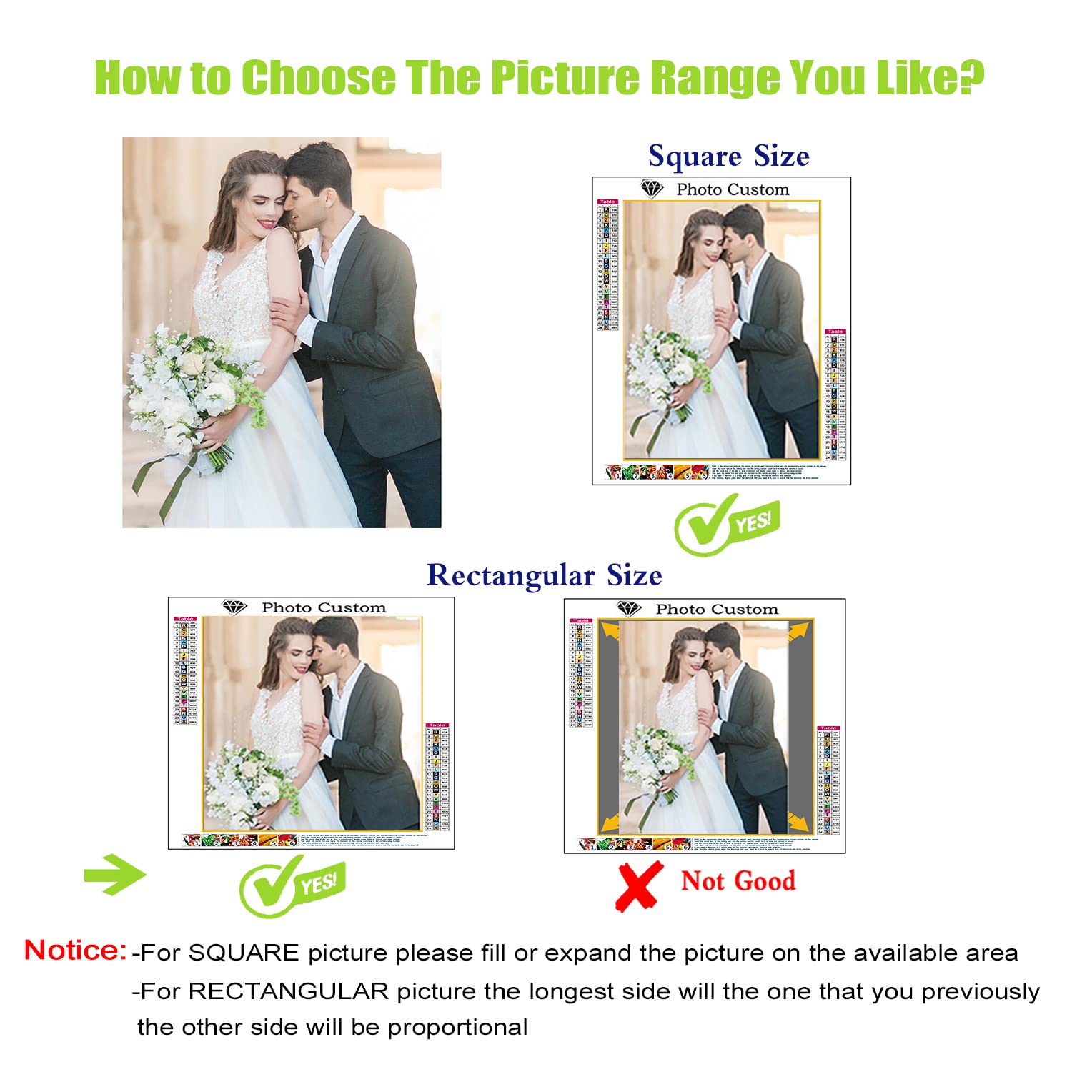 5D Custom Diamond Painting Kit - DIY Personalized Diamond Art Photo with Your Own Picture - Diamond Painting by Numbers for Adults - Perfect for Home Decor, Gifts & Relaxation Therapy