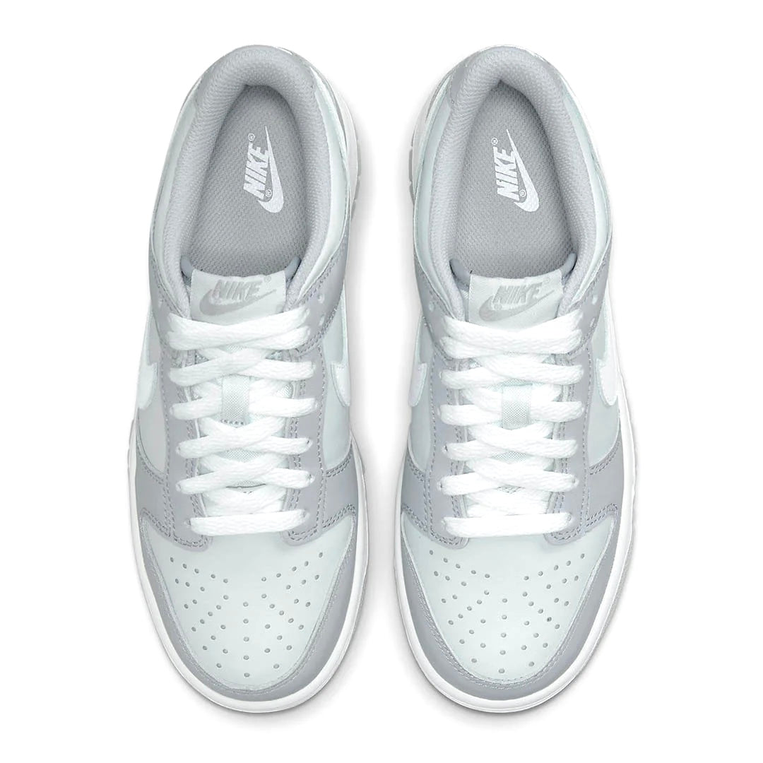 Nike Kids PS Dunk Low Sneakers - Pure Platinum White Pre School Basketball Shoes for Boys & Girls - Perfect for School, Play & Casual Wear