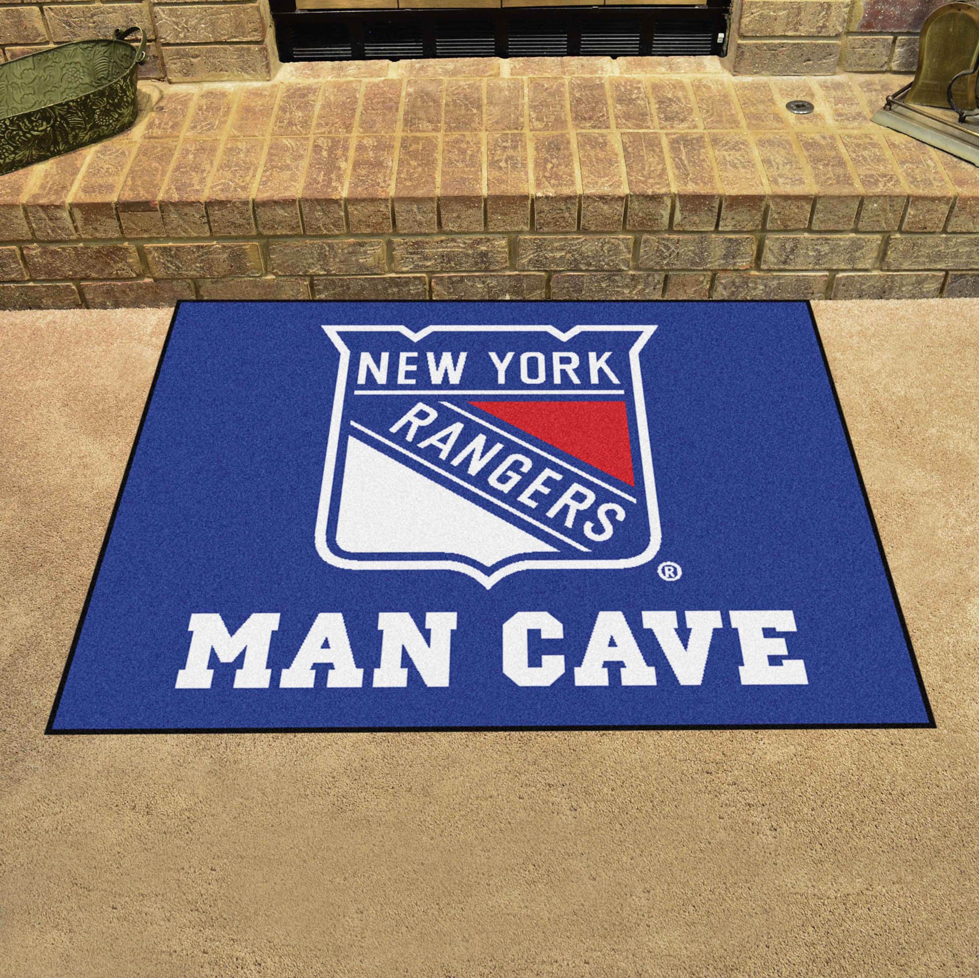 MLB Team Logo Floor Mat - Non-Slip Rubber Backing for Men & Women - Perfect for Home, Office, or Game Room Decor