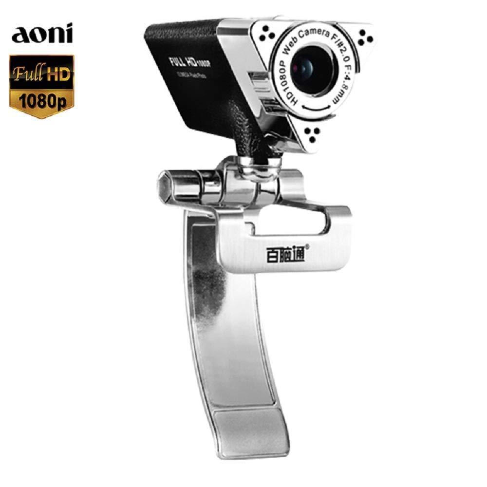 MASO 1080P HD Webcam with Built-in Microphone - USB 2.0 Computer Camera for Laptop Desktop PC - Perfect for Zoom Meetings, Online Classes, Video Conferencing & Remote Work