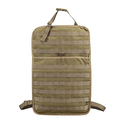 Tactical MOLLE Seat Organizer for Cars & Trucks - Universal Vehicle Seat Back Storage Cover - Perfect for Airsoft, Paintball, Camping & Outdoor Adventures
