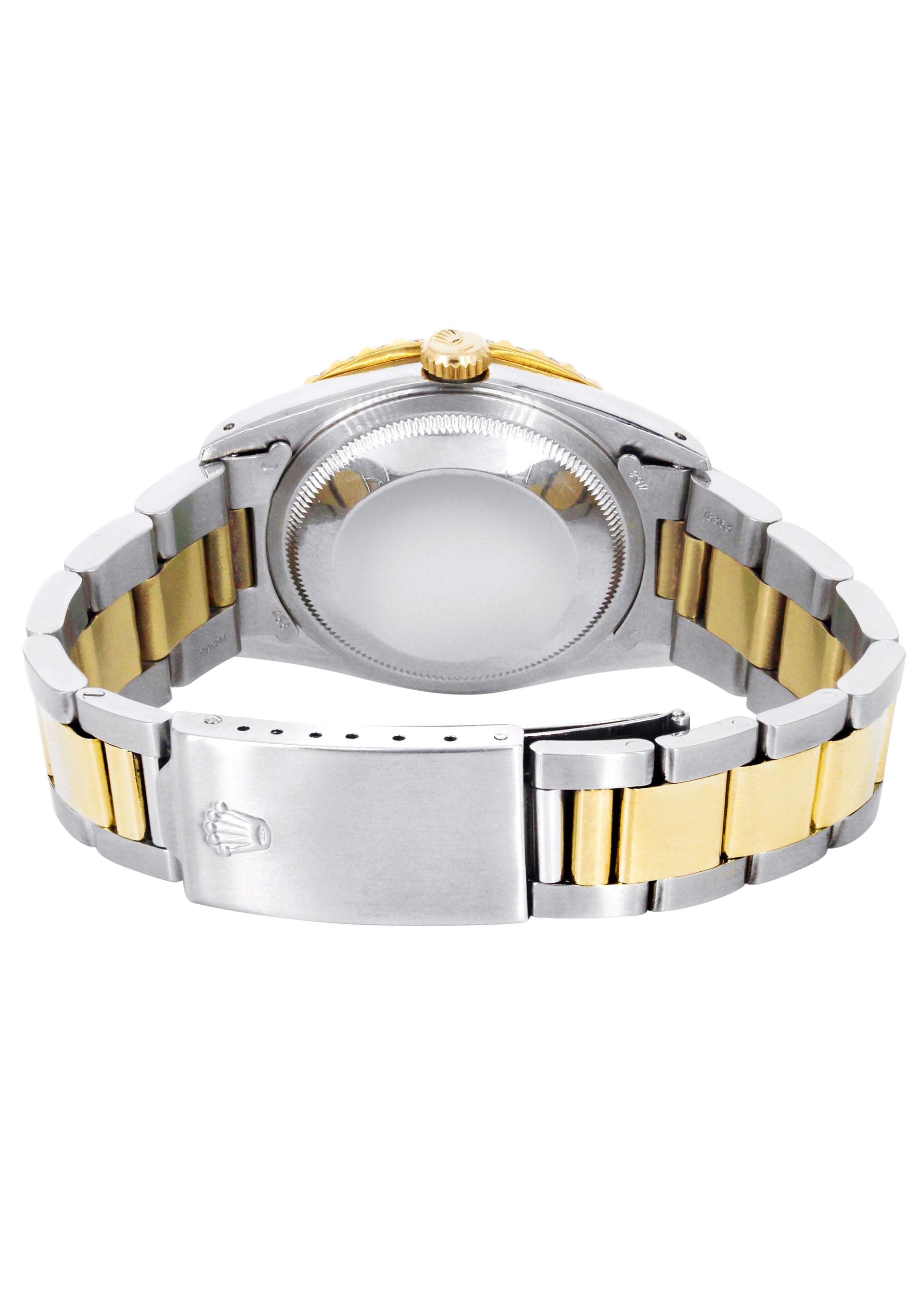 Luxury Diamond Gold Rolex Watch For Men 16233 | 36MM Stainless Steel | Full Diamond Roman Dial | Oyster Bracelet | Perfect for Business, Gifts & Special Occasions