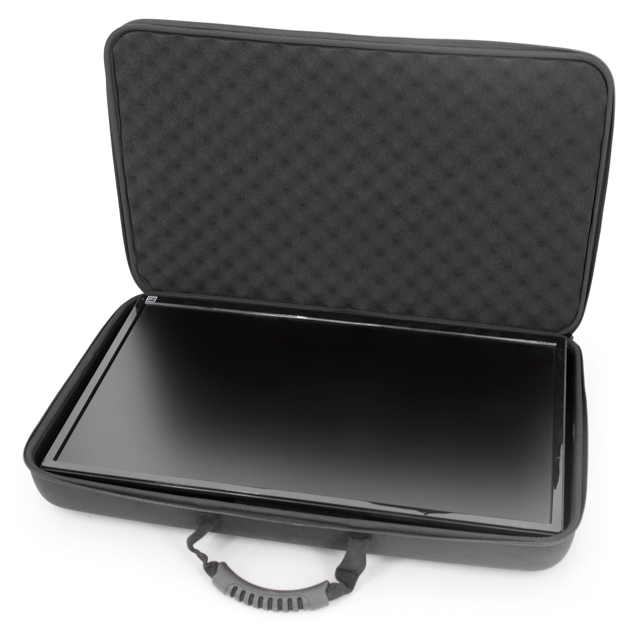 CASEMATIX Protective Carrying Case for 15.6-24 Inch Portable Monitors & Laptop Screens - Shockproof Foam Padding - Perfect for Gaming Monitors, Business Travel & Home Office (Black)