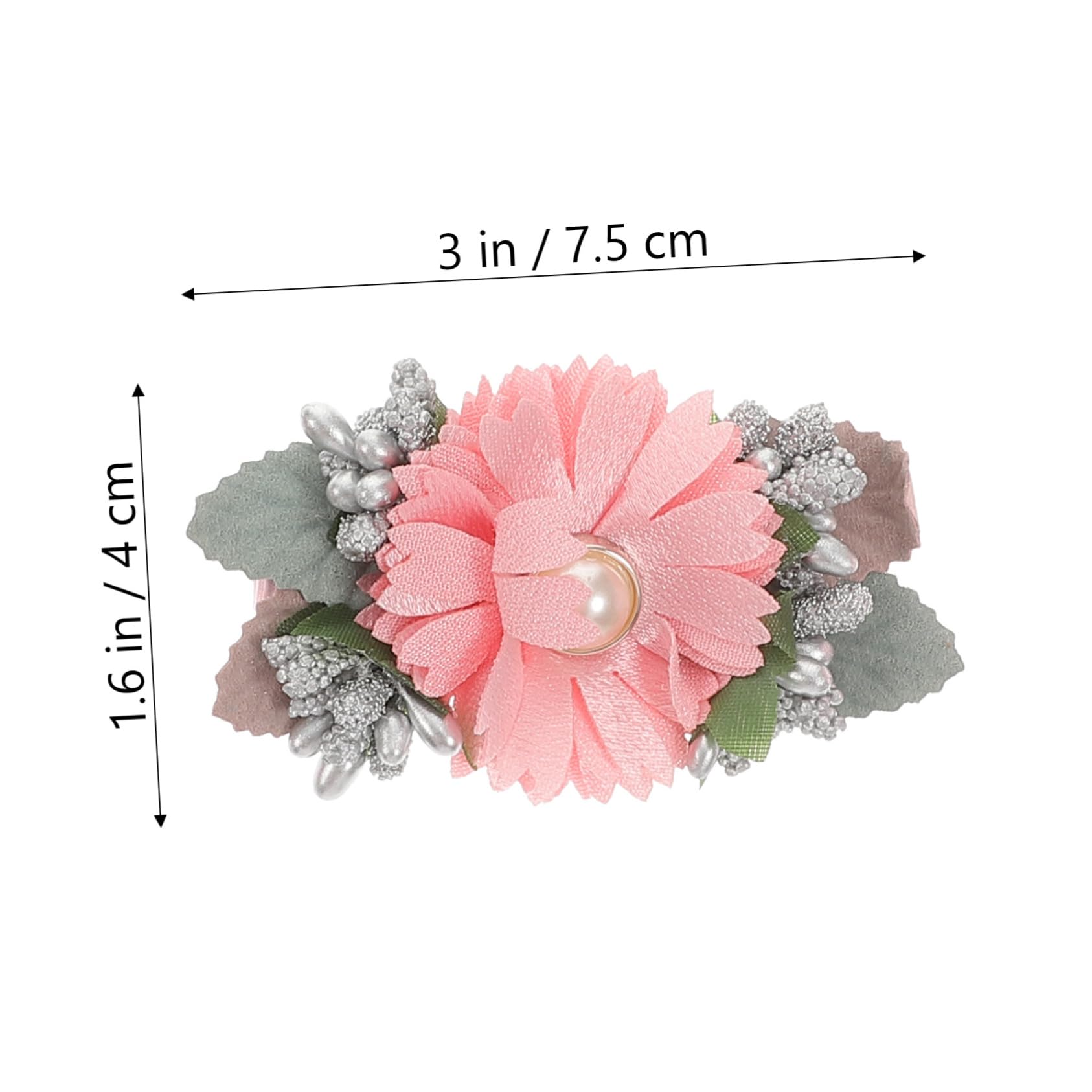 15 Pcs Floral Hair Clips for Girls - Elegant Hair Bows & Barrettes with Ribbon Flowers - Perfect for Weddings, Parties & Everyday Hair Accessories