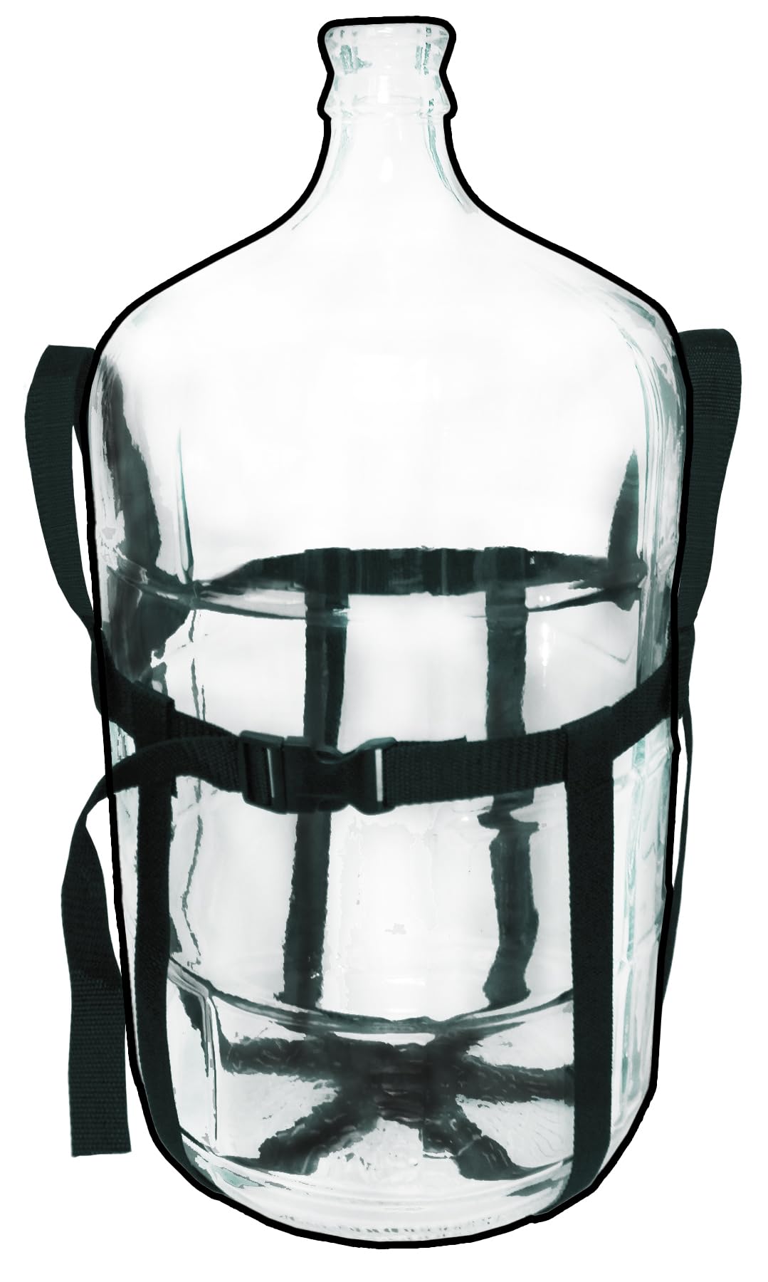 6 Gallon Glass Carboy with Handle & Straps - Home Brewing Fermenter for Beer, Wine, Cider Making - Perfect for Fermentation & Storage