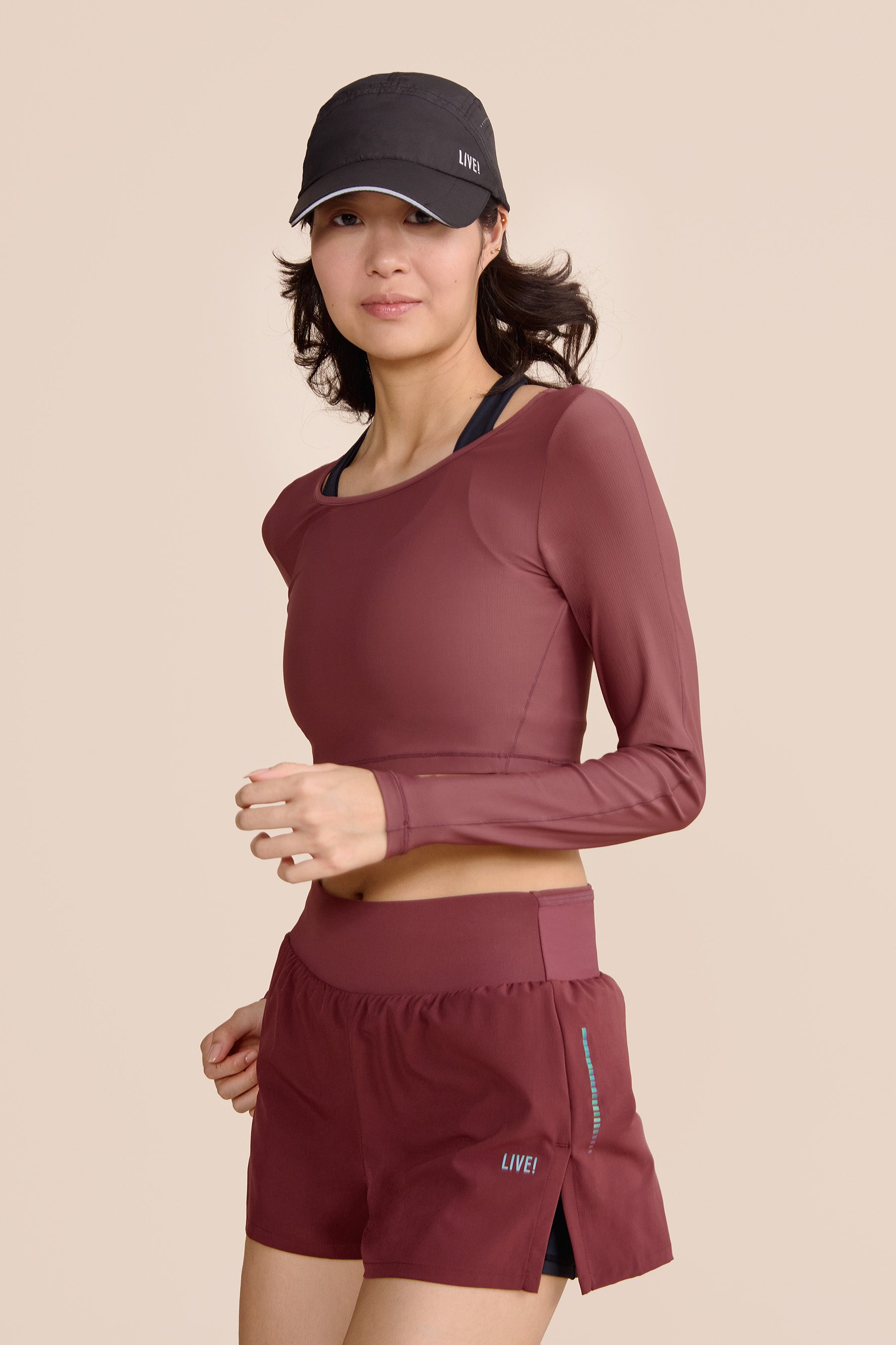 Harmony Crop Long Sleeve Tops for Women - Soft Stretchy Yoga Shirts, Workout Tees & Casual Wear - Perfect for Yoga, Gym, Running & Everyday Outfits