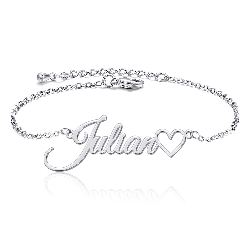 Shinelady Personalized Name Ankle Bracelets for Women - 18K Gold Plated Custom Anklet Jewelry | Thoughtful Gift for Girls, Wives & Daughters | Perfect for Beach Weddings, Summer Vacations & Everyday Wear