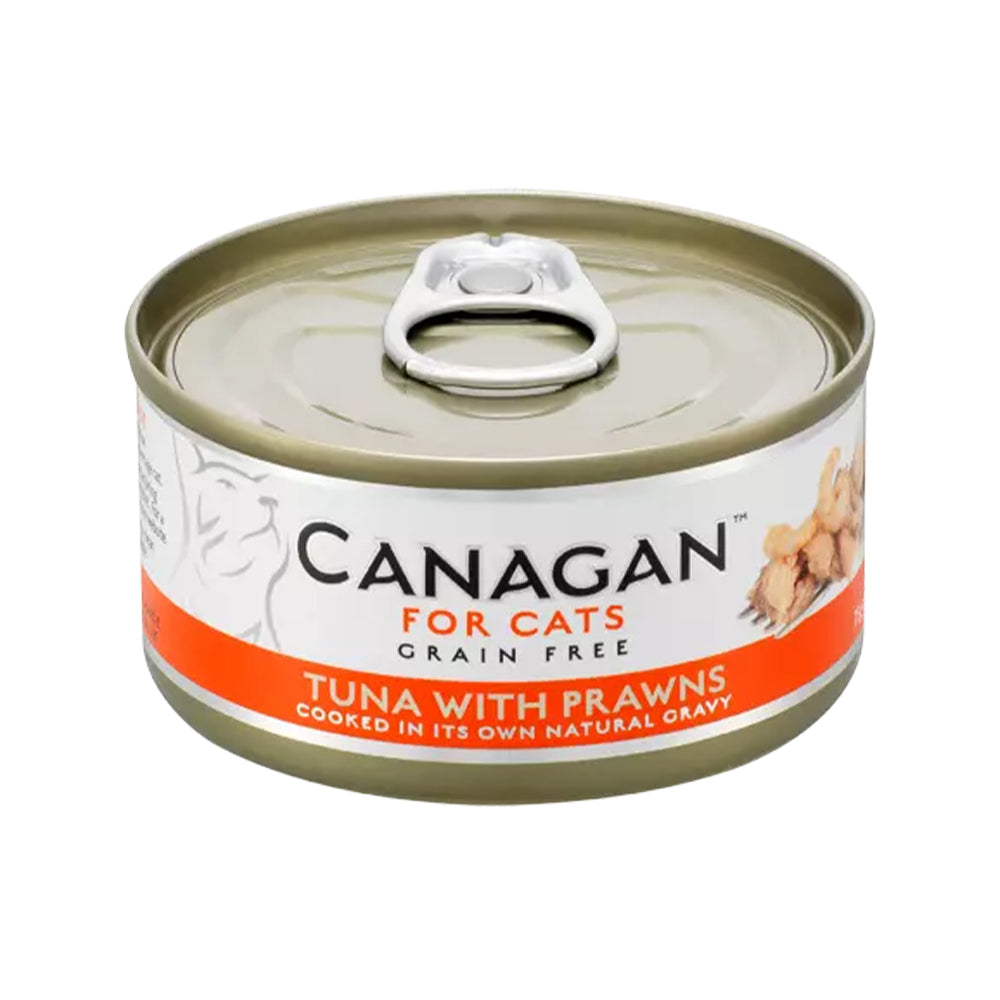 Grain-Free Tuna with Prawns Wet Cat Food - High Protein, Natural Ingredients for Adult Cats - Perfect for Mealtime, Weight Management & Sensitive Stomachs
