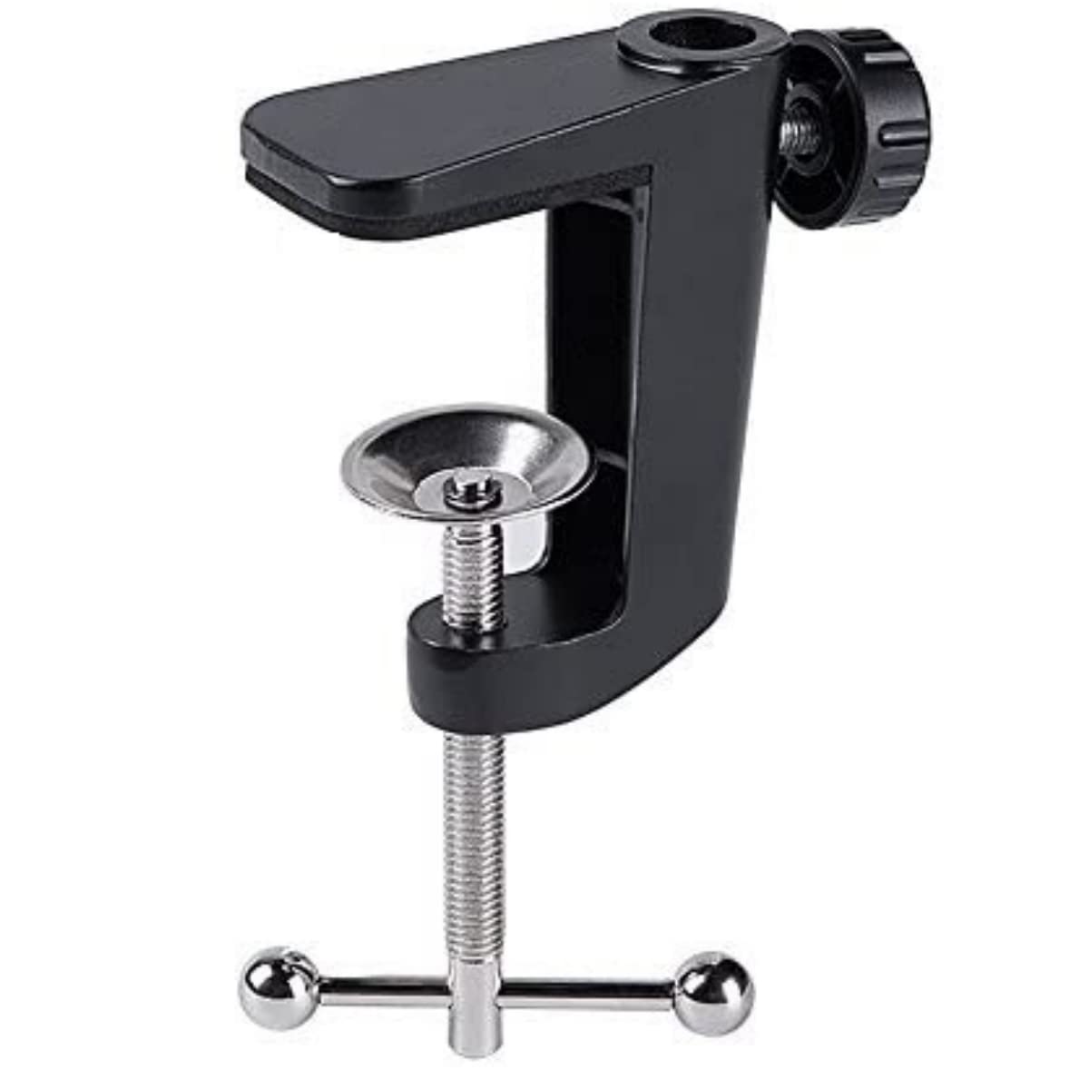 Adjustable Aluminum Alloy C-Clamp Desk Mount Bracket - Universal Cantilever Arm for Microphone Stands & Table Lamps | Perfect for Home Office, Studio Lighting & Workspace Organization
