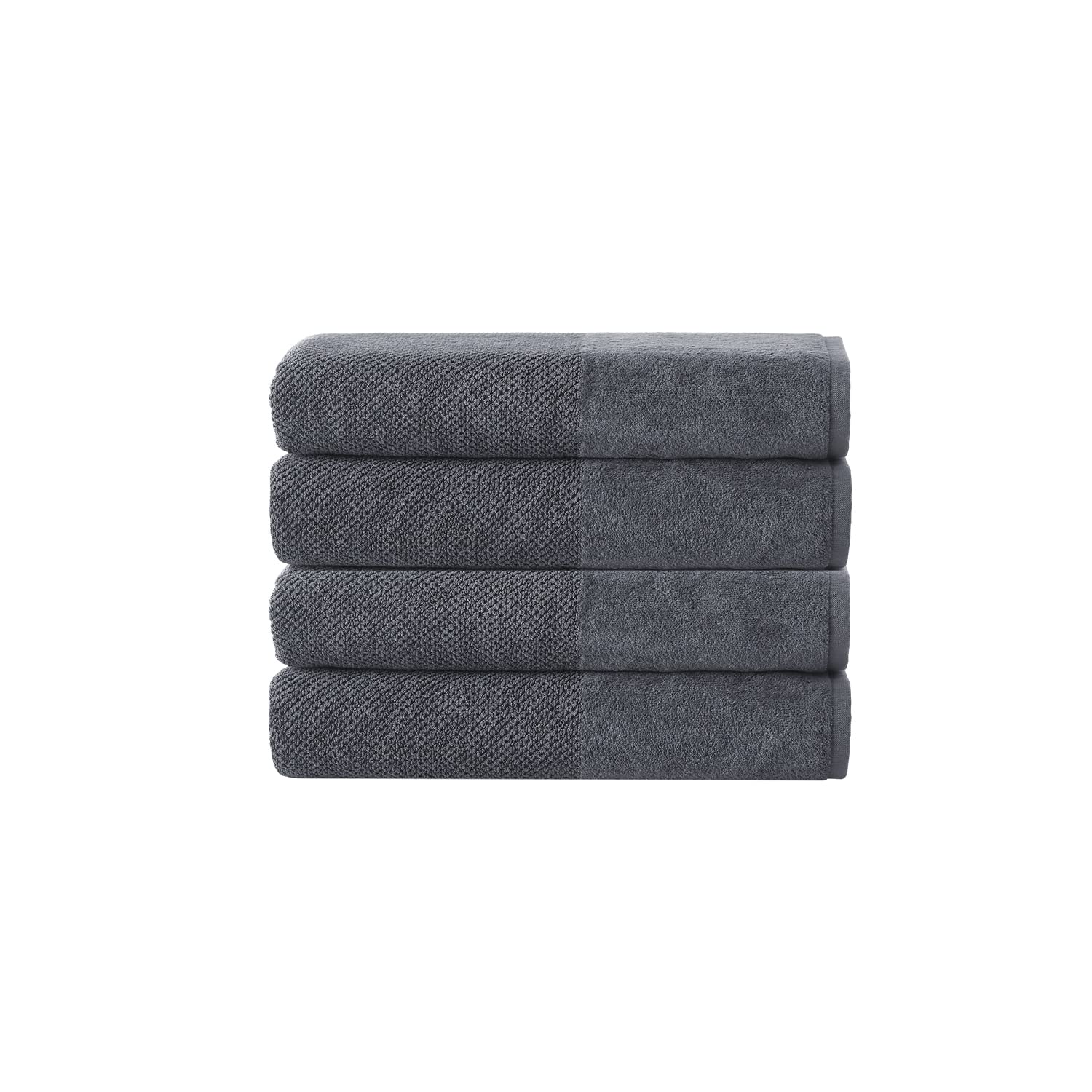 Premium 4-Piece Turkish Cotton Hand Towels Set - Soft, Absorbent & Quick-Drying Bath Towels for Bathroom, Spa, Gym & Guest Use