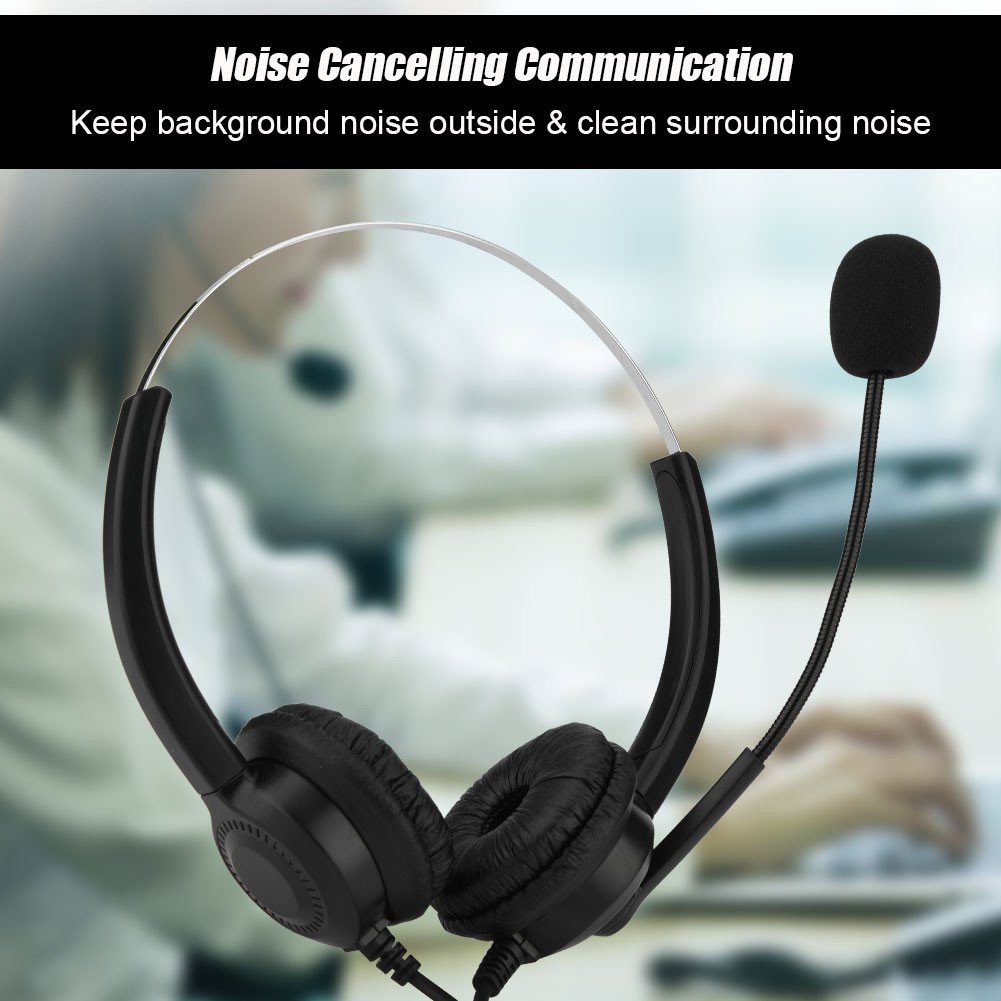 Socobeta USB Headset with Noise Cancelling Microphone - Professional Call Center Headphones for Clear Communication | Perfect for Office, Remote Work & Customer Service