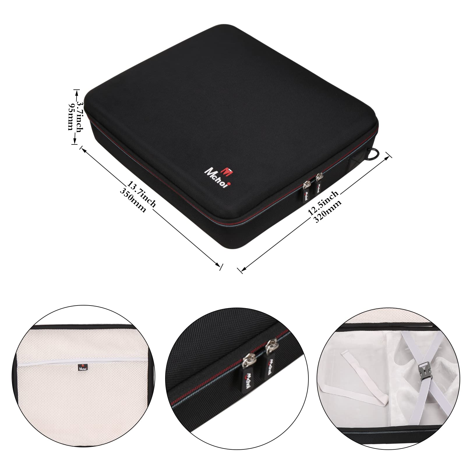 Mchoi Durable Travel Case for Xbox Series S Console - Protective Storage Bag for Wireless Controllers & Accessories (Case Only) | Perfect for Gaming Travel, Secure Transport & Organized Storage