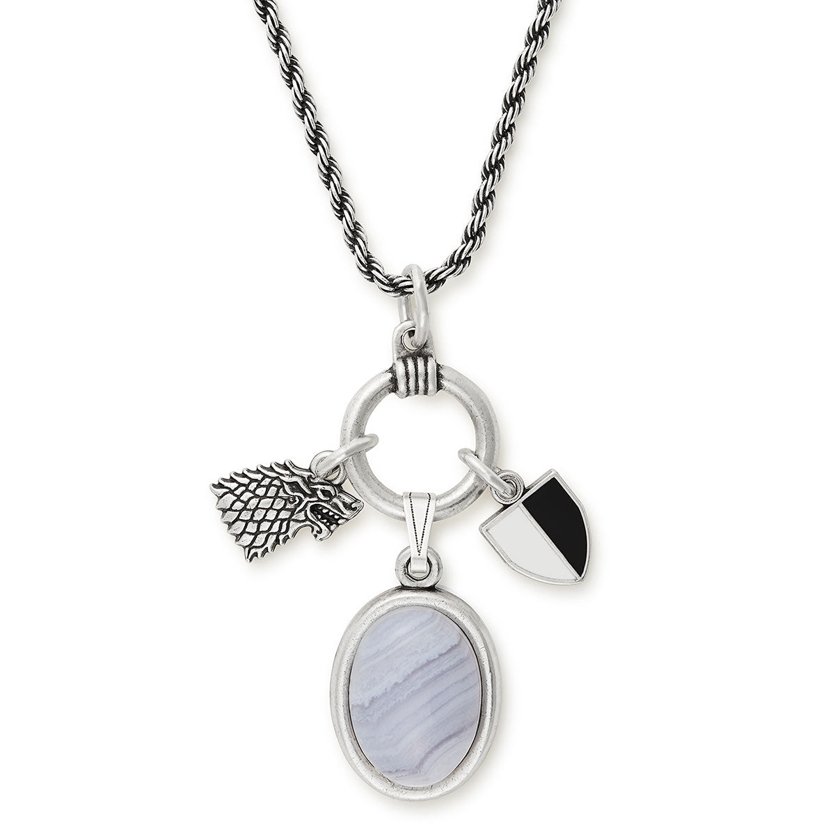 Game of Thrones™ Arya Stark Trio Necklace - Adjustable Chain - Official Licensed Merchandise - Perfect for Cosplay, Gifts & Collectors
