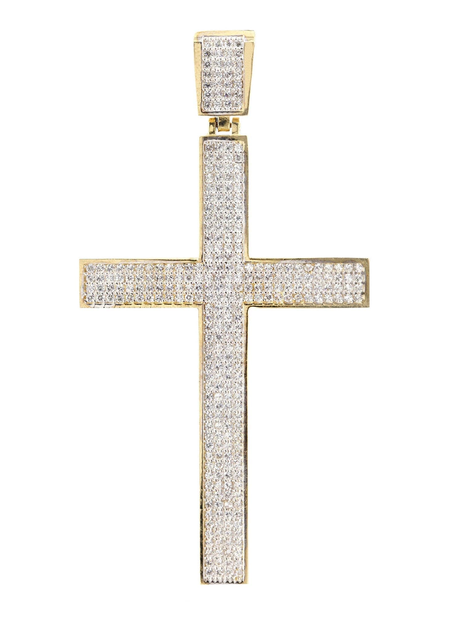 10K Gold Cross Pendant Necklace for Women & Men - 21 Grams Religious Jewelry Gift for Baptism, First Communion & Everyday Wear