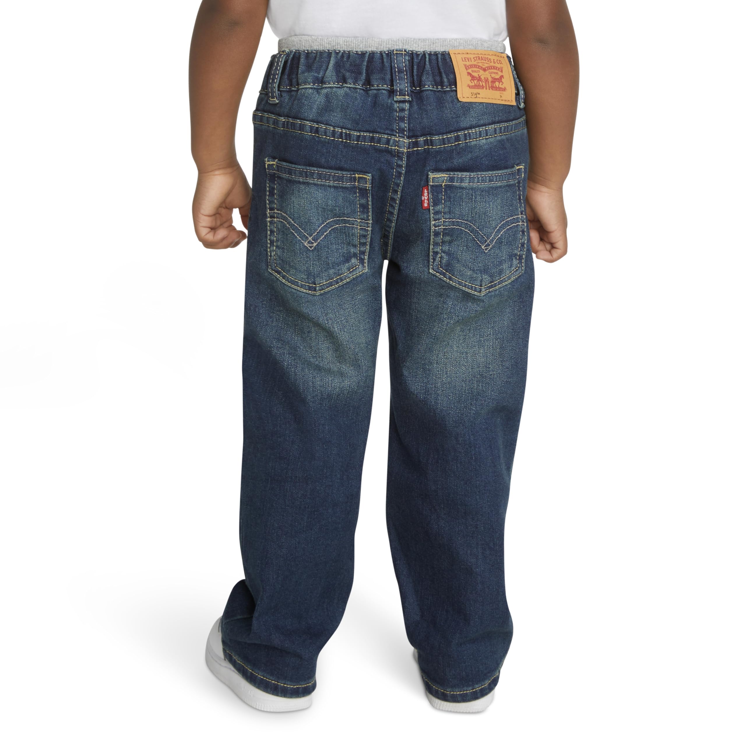 Levi's Baby Boys' Straight Fit Jeans - Classic Denim Pants for Toddlers | Comfortable & Durable for Playtime, Daycare & Everyday Wear