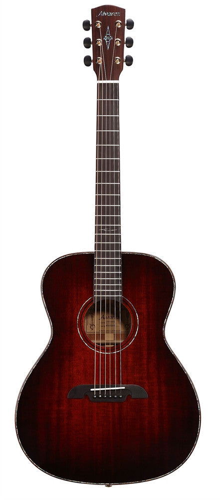 Alvarez Masterworks MFA 66SHB OM/Folk Size Acoustic Guitar - Shadowburst Finish | Perfect for Stage Performances & Home Practice