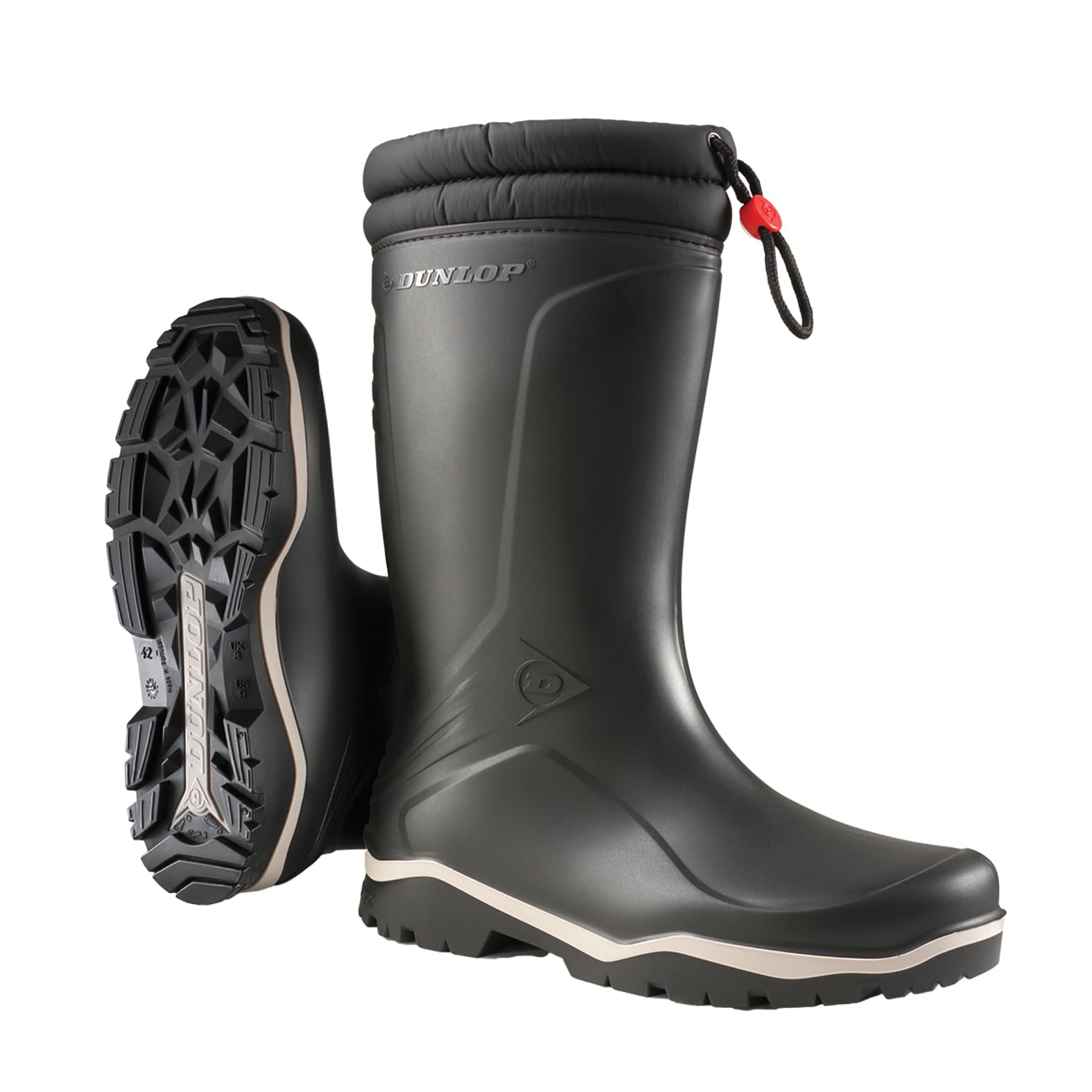 DUNLOP Men's Waterproof Wellington Boots - Heavy Duty Rain Boots for Outdoor Work, Gardening & Hiking - Slip Resistant Rubber Boots for Men