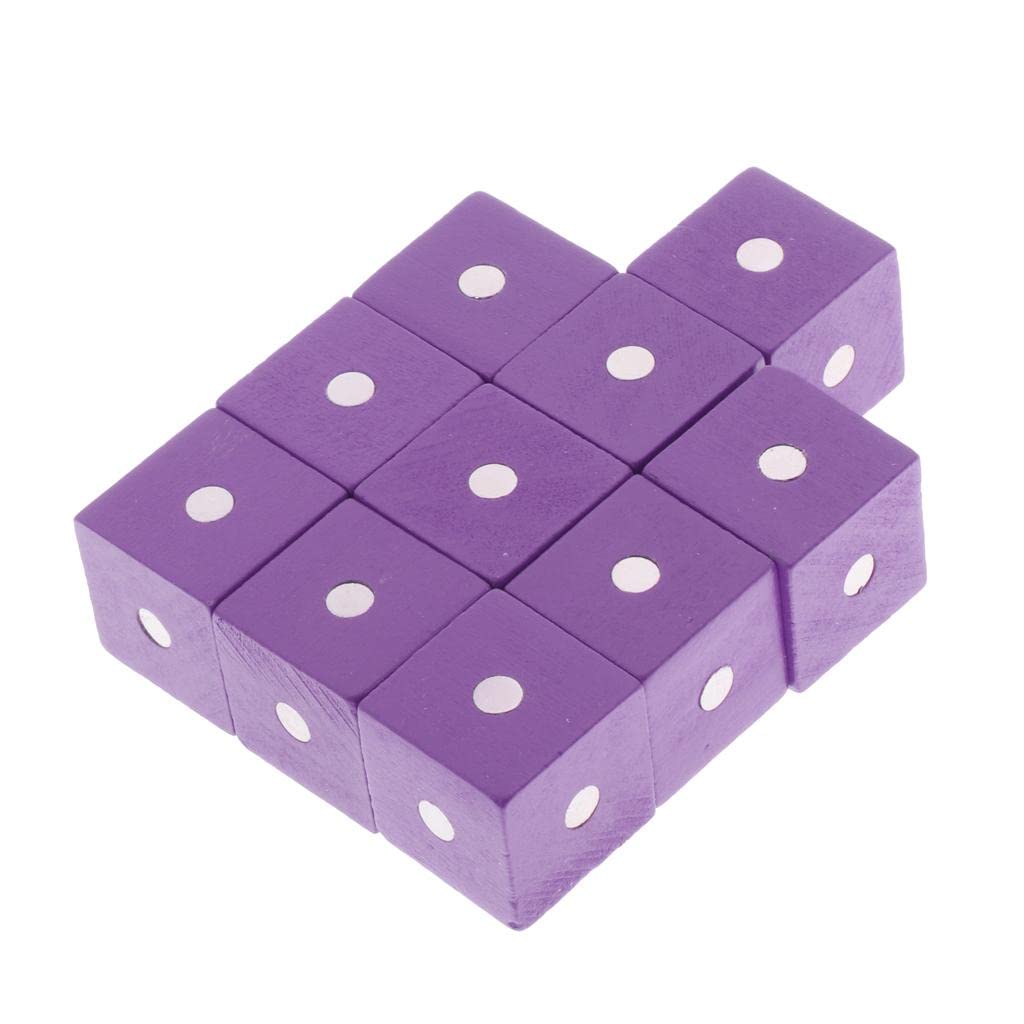 Colorful Wooden Cube Blocks for Kids - Early Learning & Educational Toys | Montessori Teaching Aids | STEM Preschool Activities | Perfect for Classroom, Homeschool & Toddler Playtime