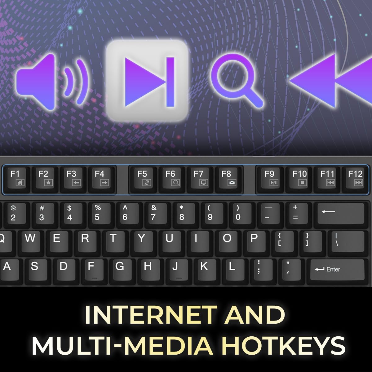 Adesso Multi-OS Mechanical Keyboard with Copilot AI Hotkey - Compatible with Windows/Mac/Linux - Perfect for Gaming, Coding & Office Work