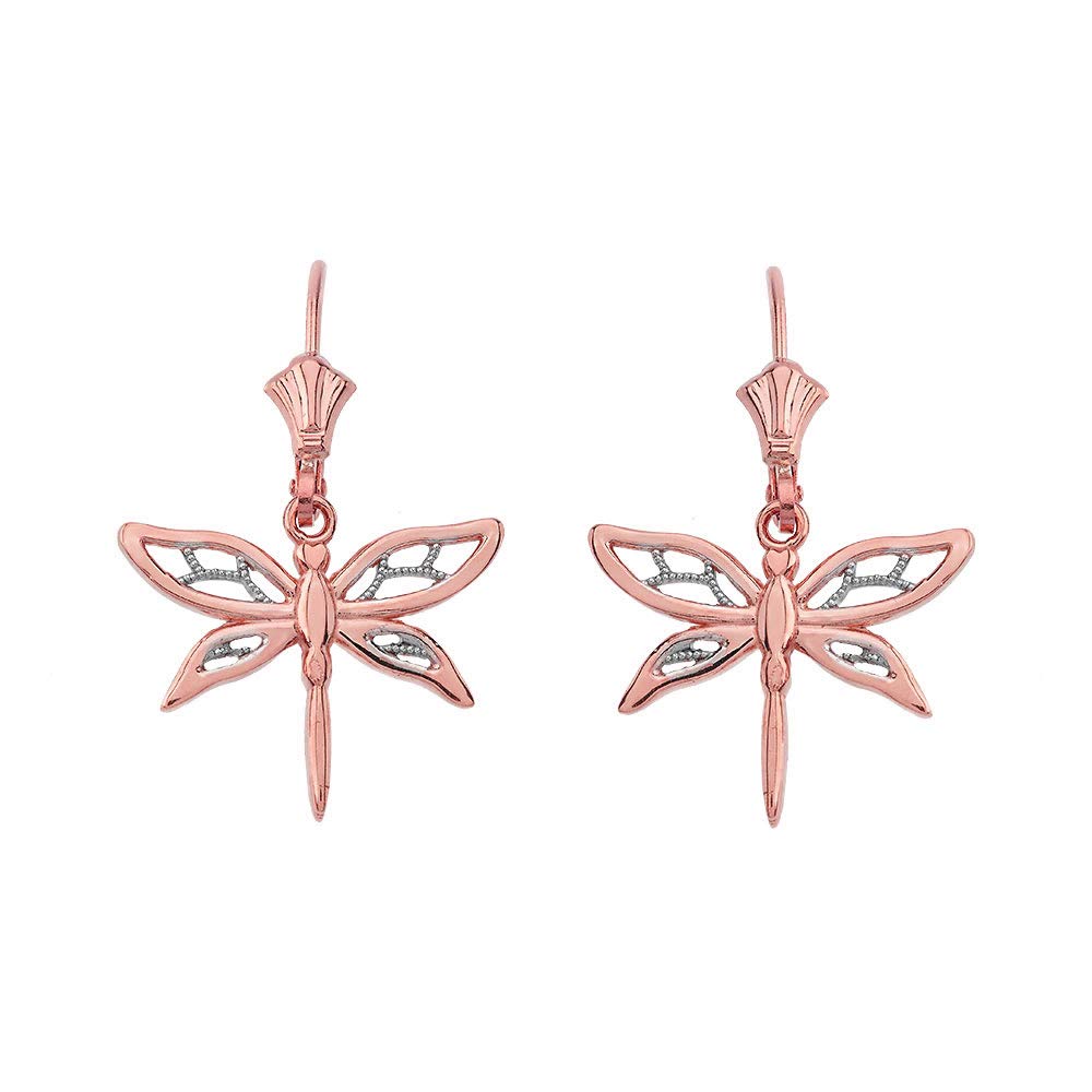 Exquisite Gold Filigree Dragonfly Dangle Earrings for Women & Girls | Elegant Jewelry Gift for Parties, Weddings & Special Occasions