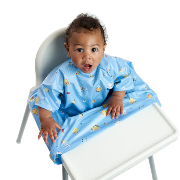 BIBaDO Award-Winning Baby Weaning Coverall Bib - Waterproof & Adjustable for Messy Mealtime - Perfect for Infants & Toddlers Learning to Eat Independently