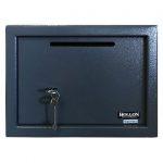 Hollon KS 25P Under Counter Drop Slot Safe - Secure Cash Deposit Box for Retail Stores, Restaurants & Small Businesses | Ideal for Countertop Money Protection