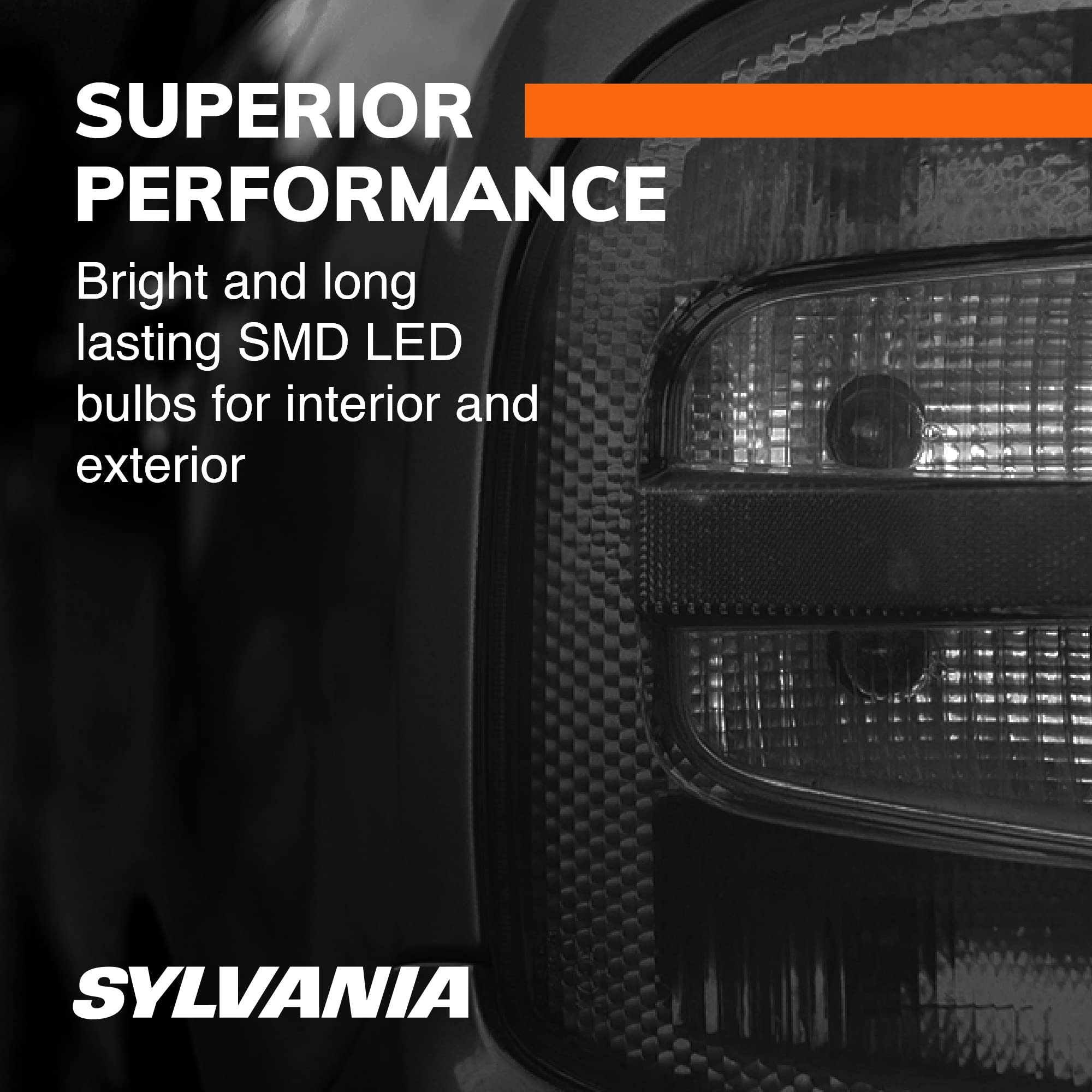 SYLVANIA 3157 LED Amber Bulbs - 2 Pack for Park & Turn Lights