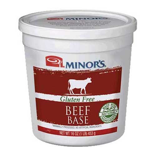 MINOR'S Gluten Free Beef Base - All Natural Ingredients, 6 Pack (1 lb Each) - Perfect for Soups, Stews & Homemade Broths