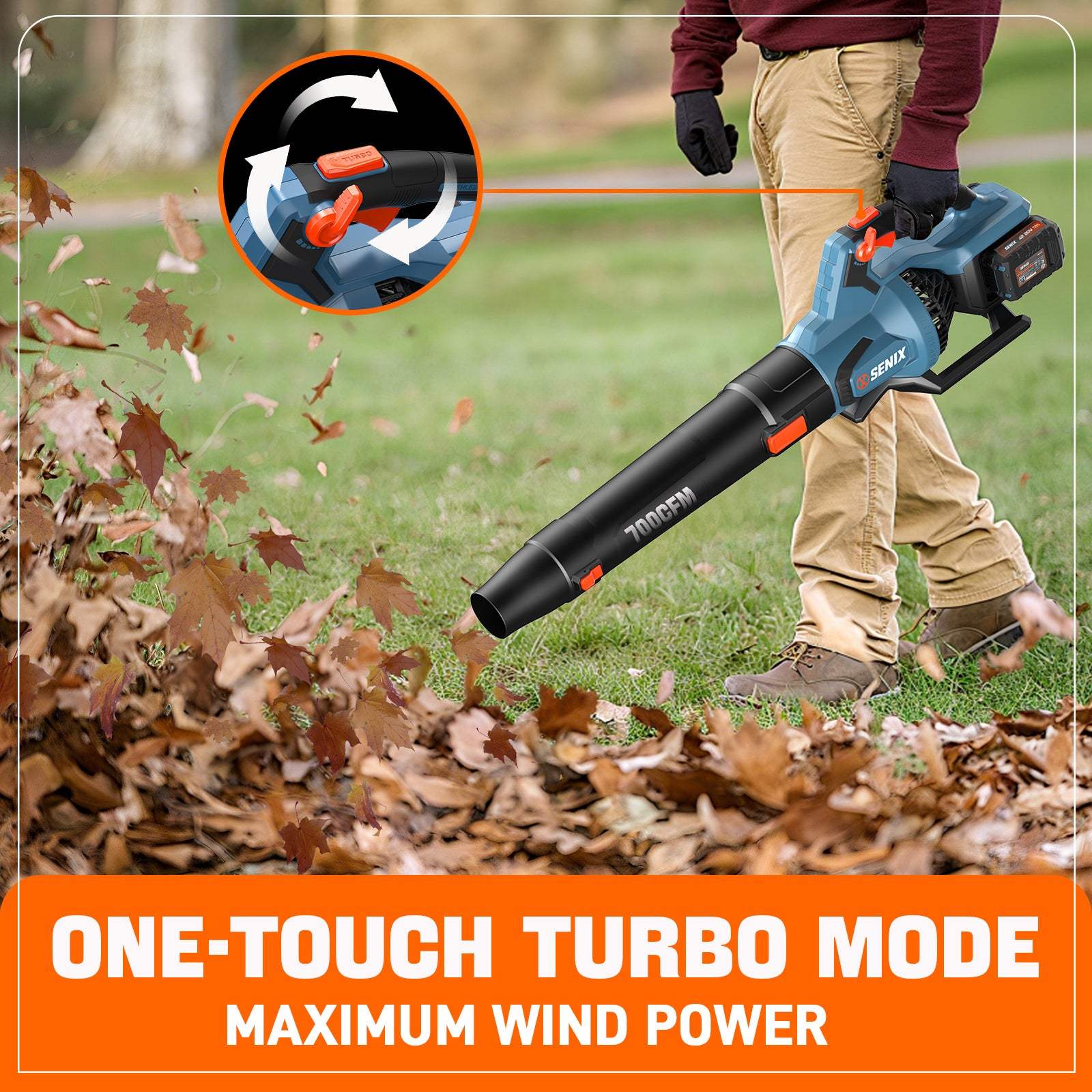 40V Max Cordless Leaf Blower 2-Pack with Brushless Motor - Includes 2x 4.0Ah Batteries & Charger - Perfect for Yard Cleaning, Driveway Clearing & Fall Leaf Removal