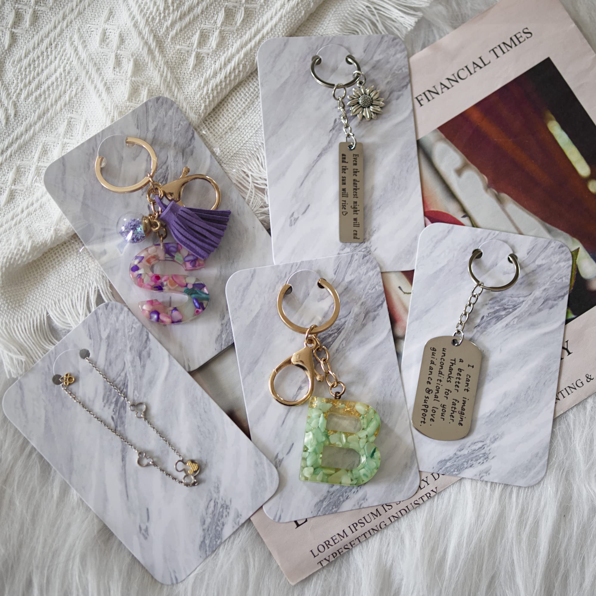 100 Pcs Keychain Display Cards with Self-Sealing Bags - 3