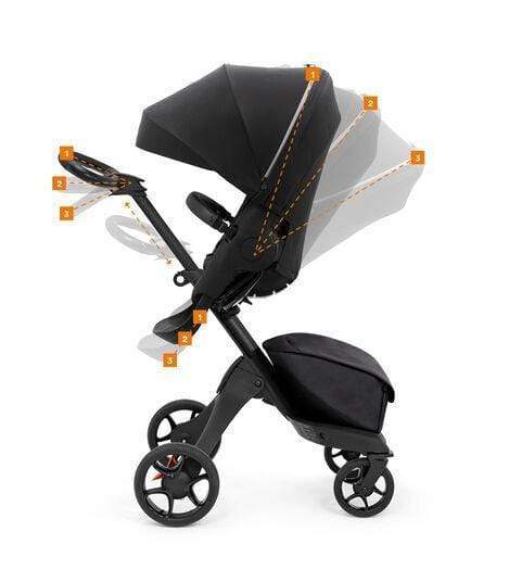 Stokke Xplory X Premium Baby Stroller - Lightweight, Adjustable & Ergonomic Design for Urban Parents | Perfect for City Walks, Shopping & Travel