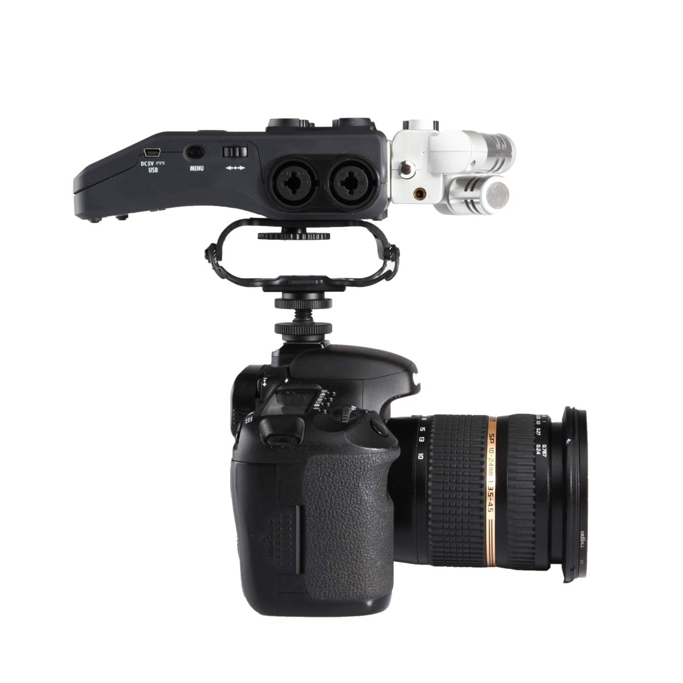 Shockproof Microphone Stand for Zoom H1/H4n/H5/H6 & Sony PCM-M10 Digital Recorders - Perfect for Podcasting, Interviews, and Field Recording