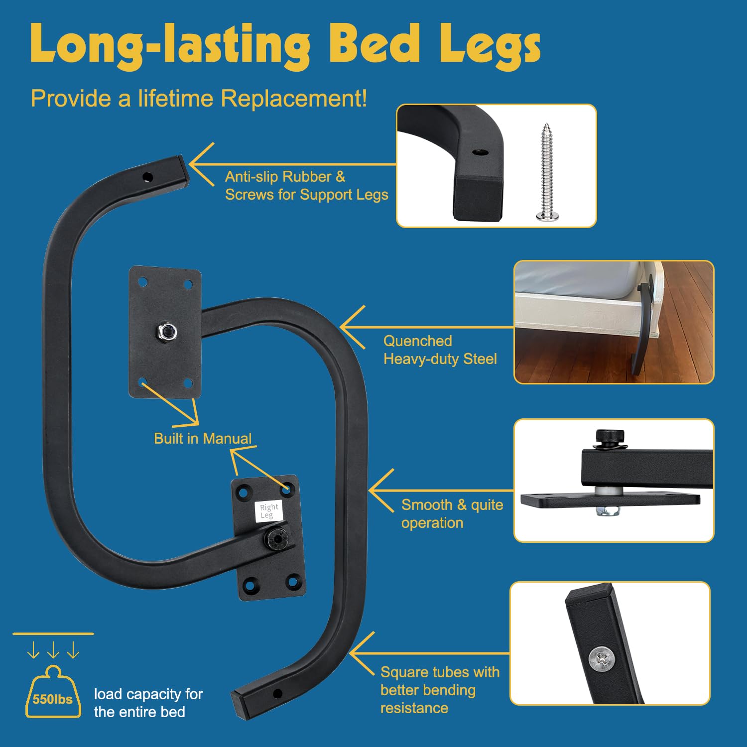 TOPOWN Queen Size Deluxe Murphy Bed Kit - Vertical Wall Mount DIY Hardware Set for Space Saving | Perfect for Small Apartments, Guest Rooms & Home Offices