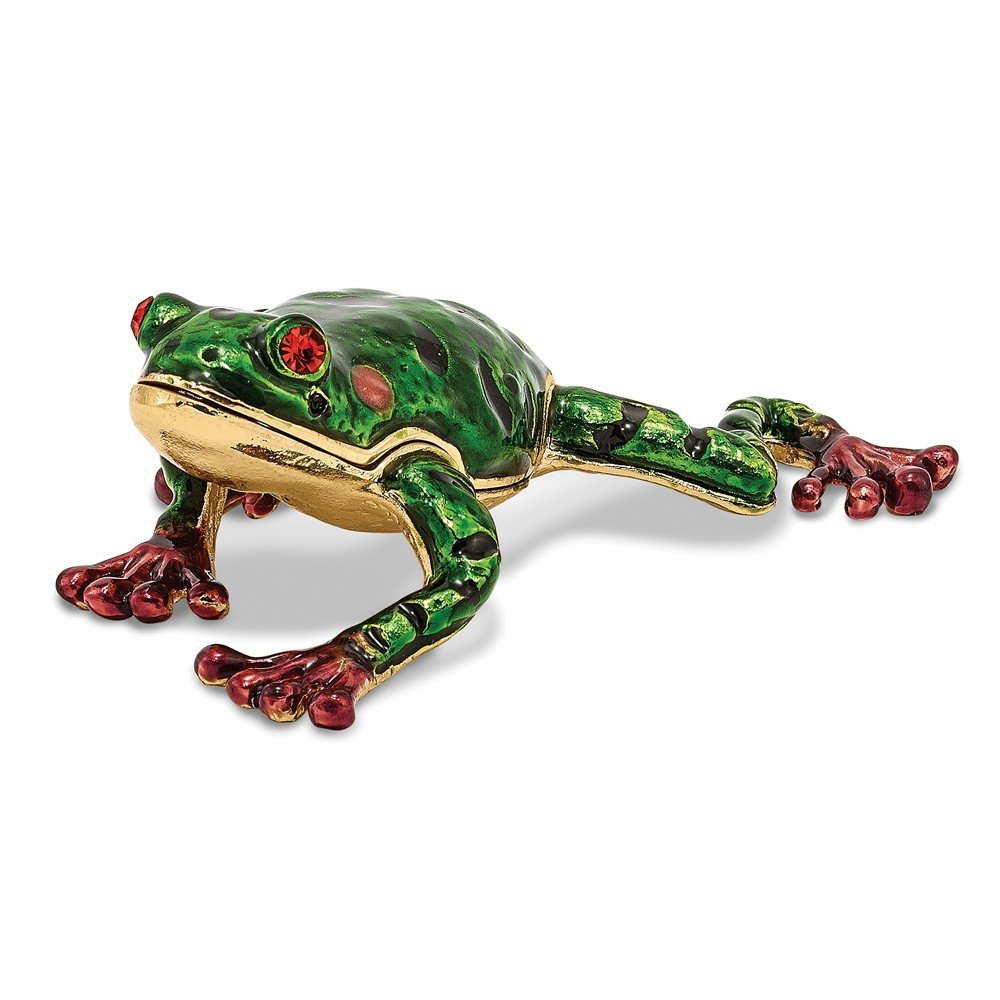 Luxury Bejeweled Azure Turtle Jewelry Box - Handcrafted Trinket Box for Rings, Necklaces & Keepsakes | Perfect Gift for Women, Home Decor & Beach-Themed Collections