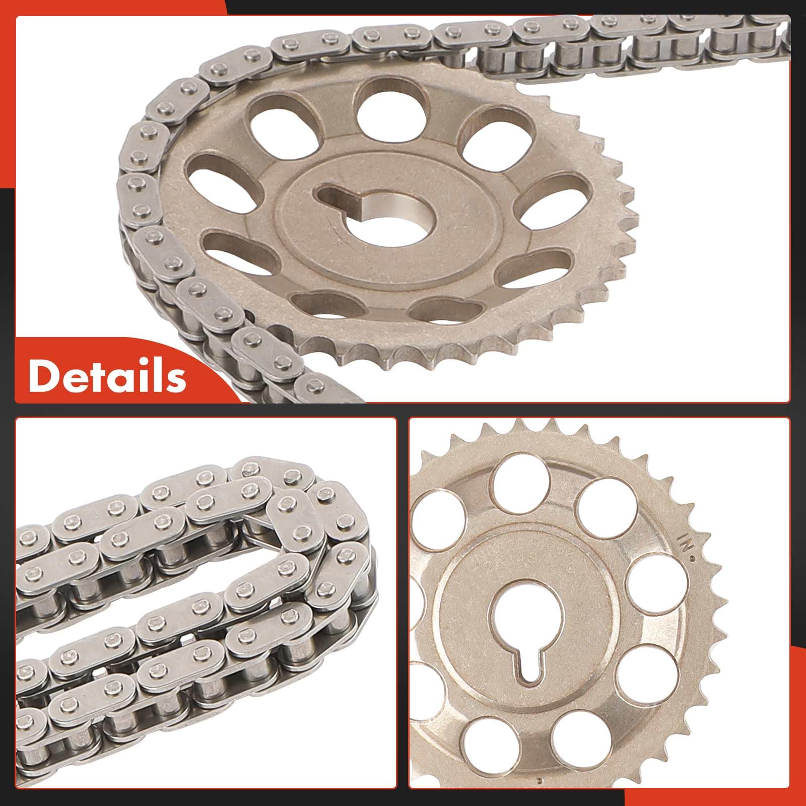 Premium 5-Piece Engine Timing Chain Kit for Toyota Prius 2004-2009, Prius C 2012-2019, Yaris 2006-2018, Echo 2004-2005 & Scion xB/xA 2004-2006 - DOHC L4 1.5L - Perfect for Engine Repair & Maintenance