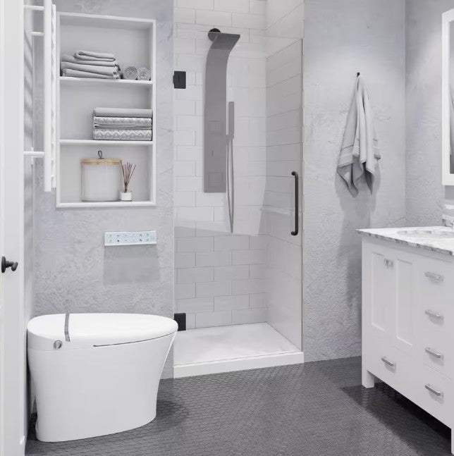 Anzzi SD AZ8075 02GB Frameless Hinged Shower Door - 30
