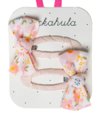 Bloom Twisty Bow Hair Clips for Girls - Cute & Stylish Hair Accessories for School, Parties & Everyday Wear
