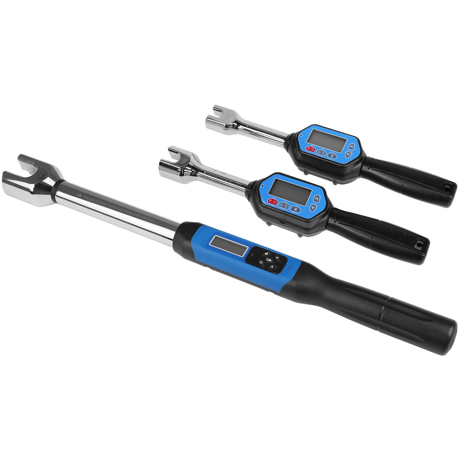 ZAC Digital Torque Wrench (200-250 N·m) - Electronic Torque Spanner with Preset Value, Audible & Visual Alarm for M24 BT50 Pull Studs - Perfect for CNC Machine Maintenance, Automotive Repair and Industrial Assembly