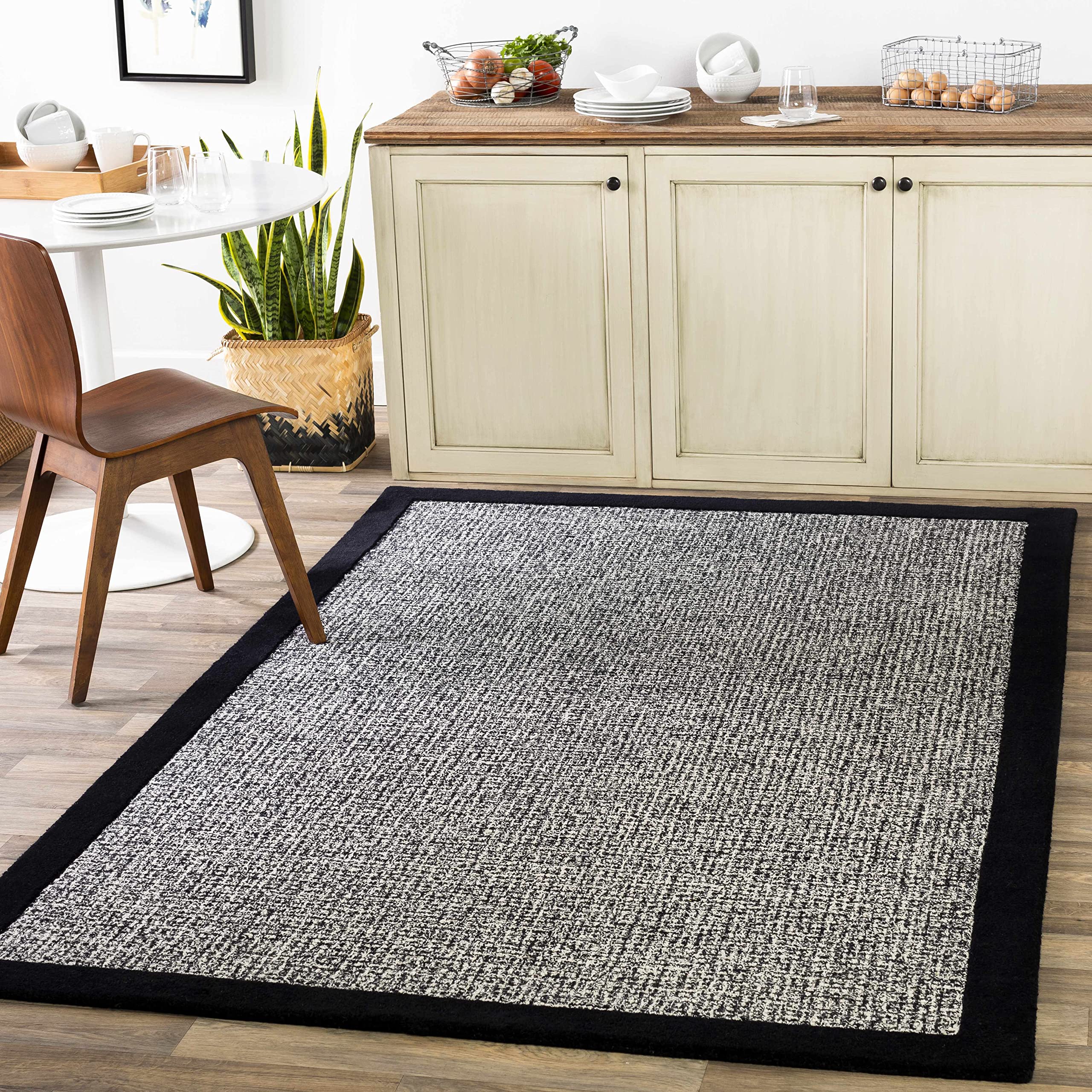 Hornick Jute Natural Fiber 9' x 12' Area Rug - Eco-Friendly Handwoven Floor Covering for Living Room, Bedroom & Home Decor