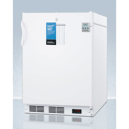Accucold 24-Inch Wide Built-In All Freezer ADA Compliant VT65MLBI7PLUS2ADA - Perfect for Restaurants, Commercial Kitchens & ADA Accessible Spaces