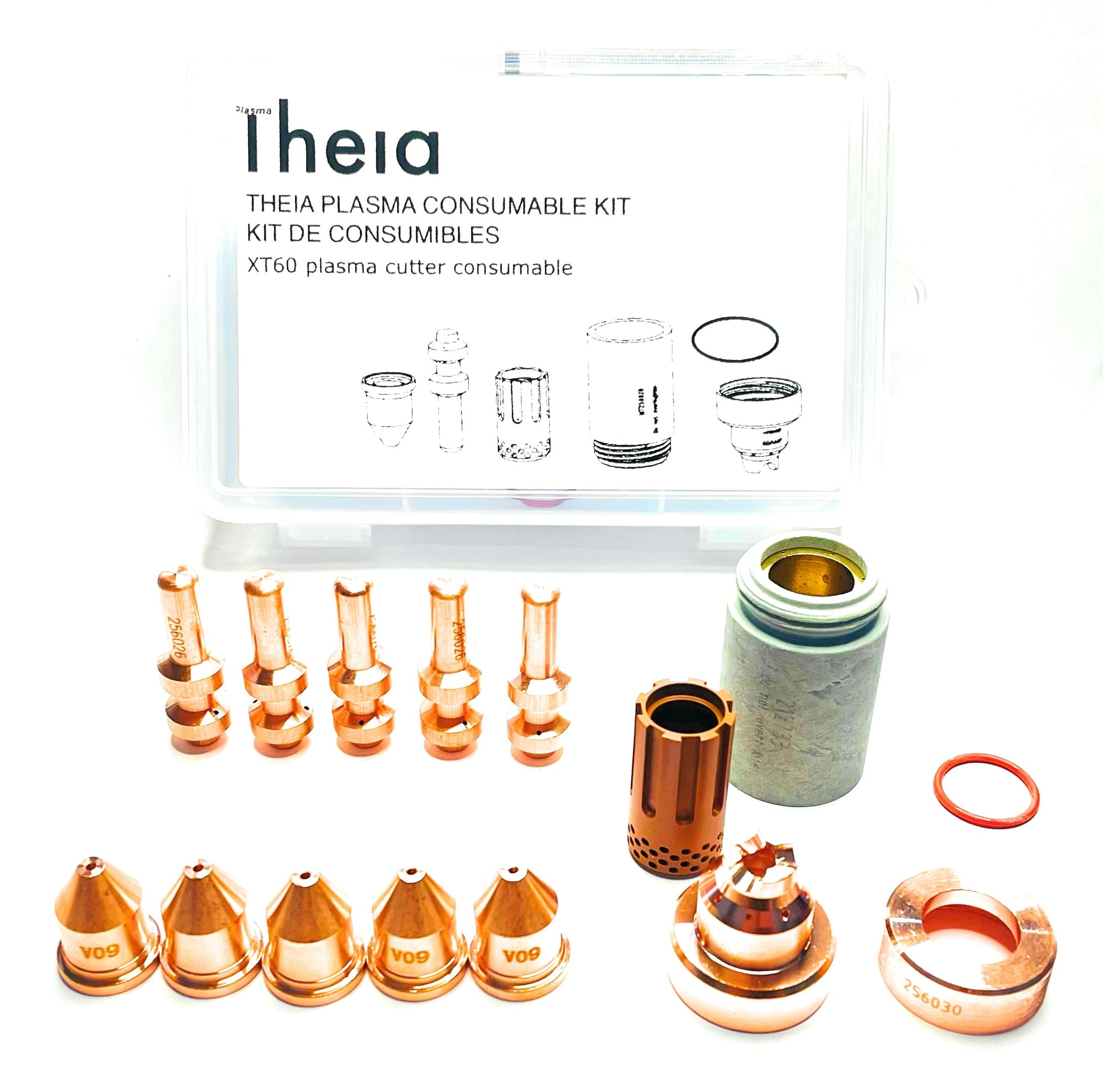 XT60 Plasma Cutting Consumable Kit - Compatible with Miller XT60 (15-Piece Set) | Perfect for Metal Fabrication, Automotive Repair & DIY Projects