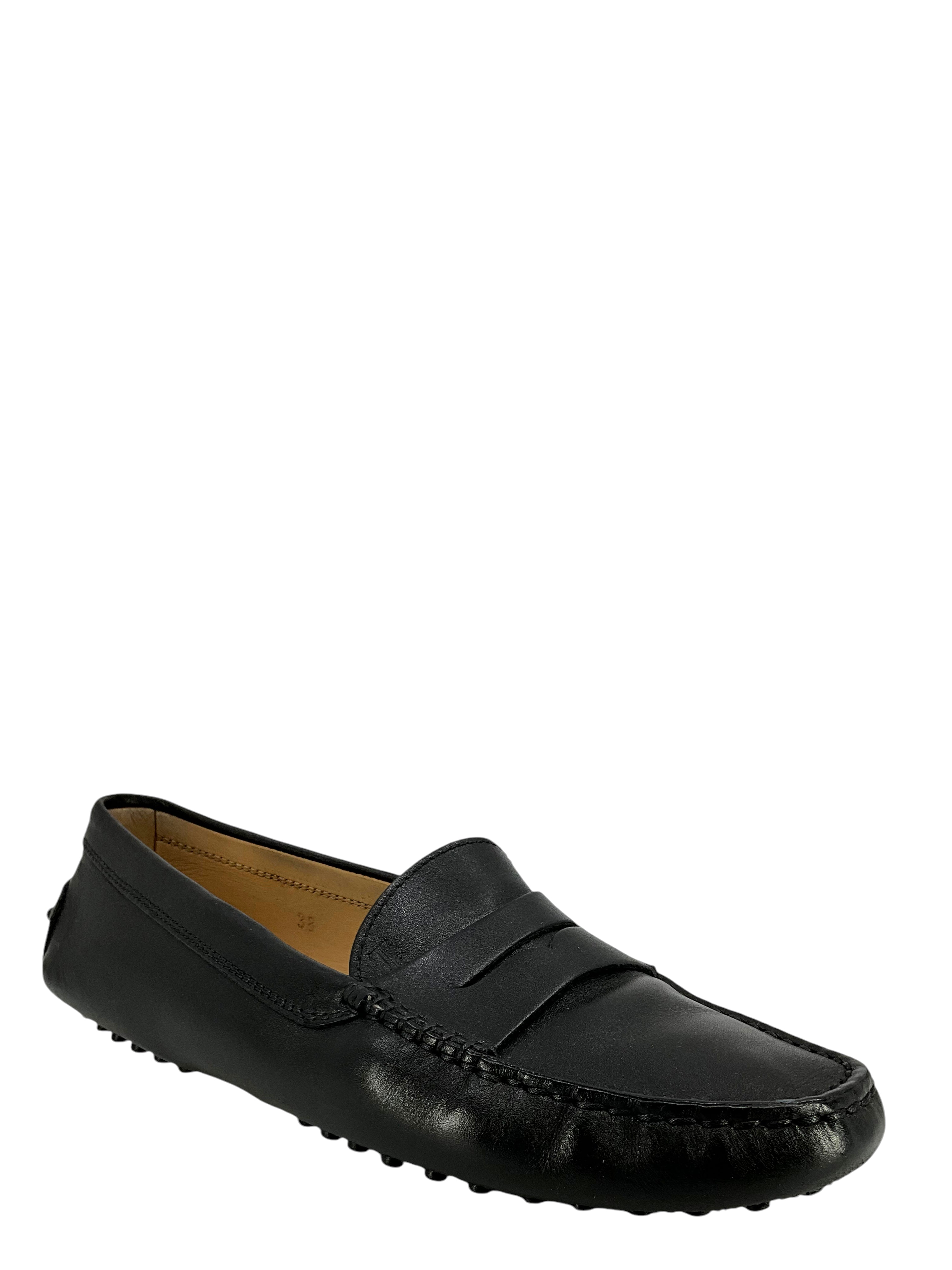 Tod's Men's Smooth Leather Driving Loafers - Size 8 US - Comfortable Slip-On Shoes for Casual Wear & Business Travel