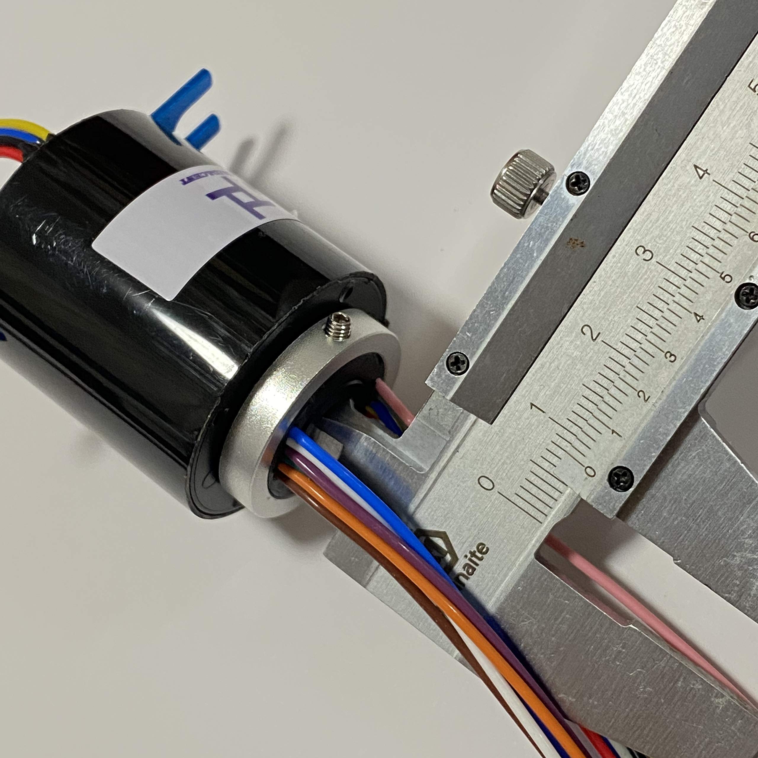 Taidacent 8mm 12-Wire 5A Slip Ring - Rotary Electrical Connector for Robotics & Automation