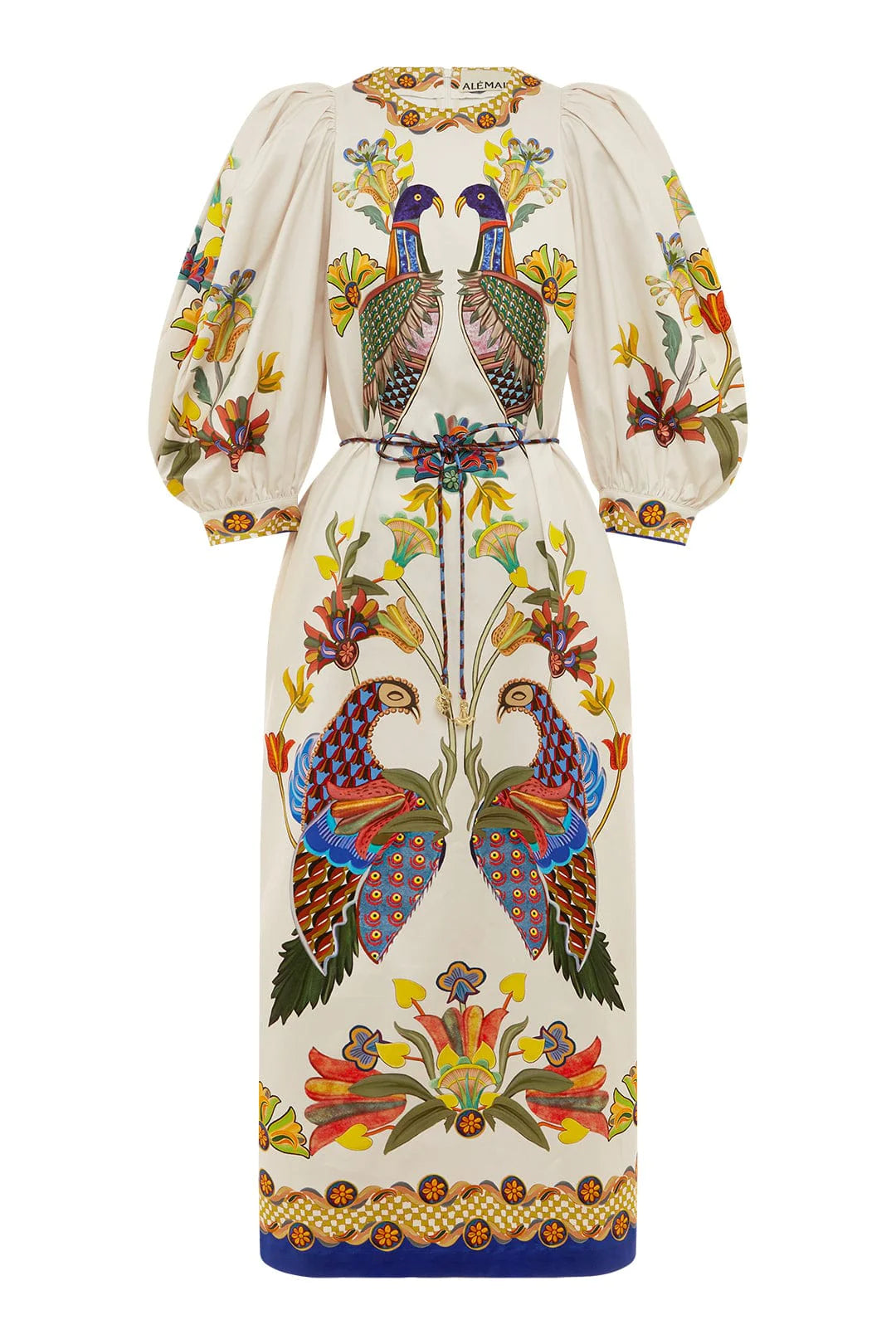 Effie Puff Sleeve Midi Dress - Elegant Floral Print Summer Dress for Women | Perfect for Weddings, Parties & Date Nights