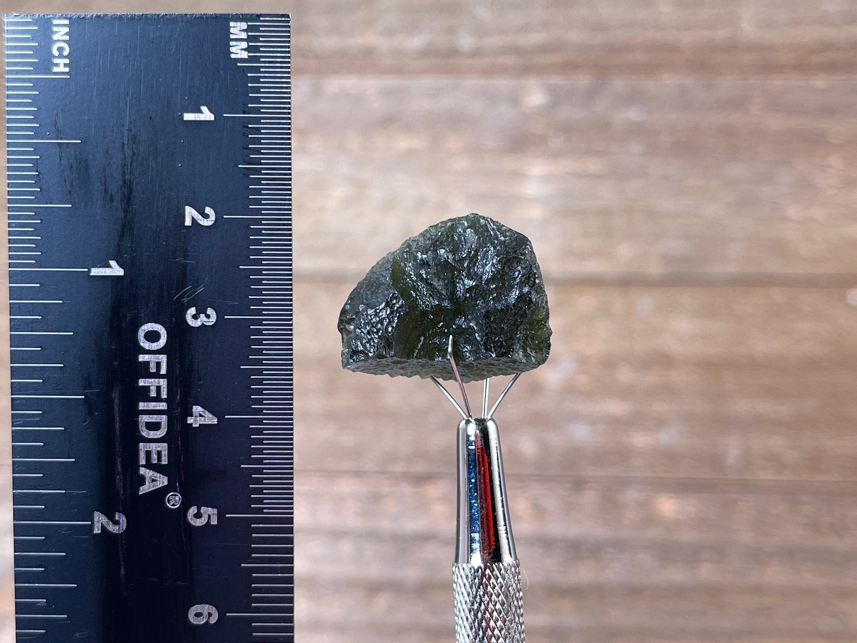 6.7g Genuine Raw Moldavite Crystal Stone - Natural Green Moldavite for Jewelry Making, Meditation & Energy Healing (41772)