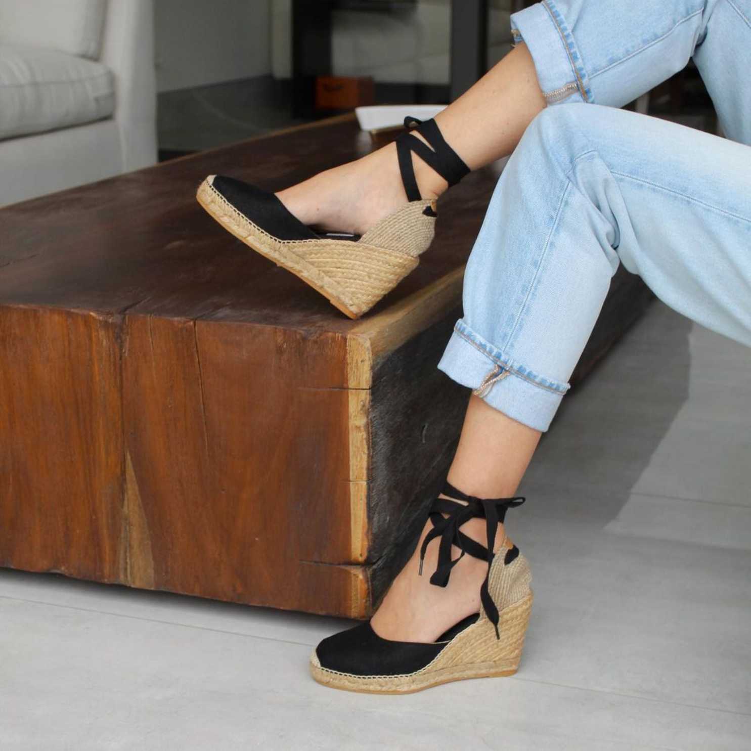 Women's Comfortable Linen Wedge Espadrille Sandals - Breathable High Heel Summer Shoes for Beach, Wedding & Casual Outings