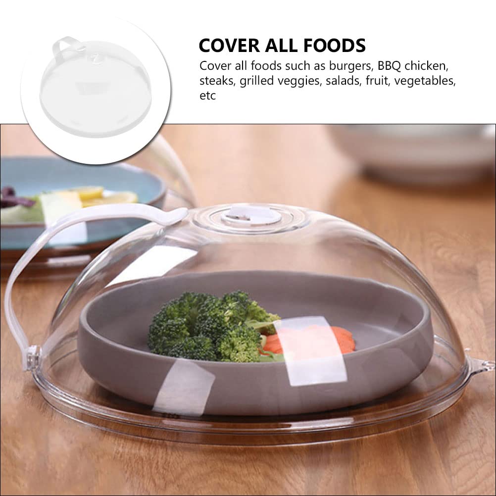 Zerodeko Microwave Splatter Cover - BPA-Free Plate Cover with Steam Vents, Food Screen Protector & Fly Guard for Home & Restaurant Use - Perfect for Reheating, Cooking & Baking